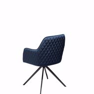 Image sur TWINE Swivel Chair - Blue Velvet