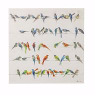 Picture of Birds Meeting Hand Touched Square