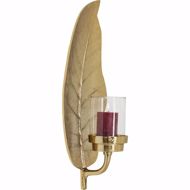 Picture of Leaf Lantern - Gold