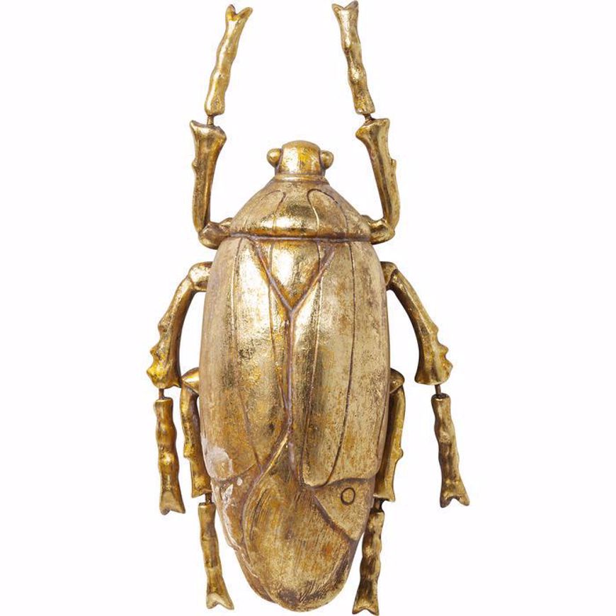 Picture of Plant Beetle Wall Decoration - Gold