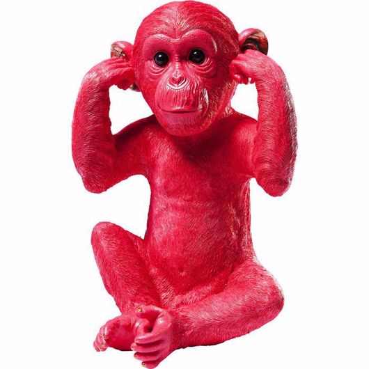 图片 Kikazaru Monkey Money Box - Red