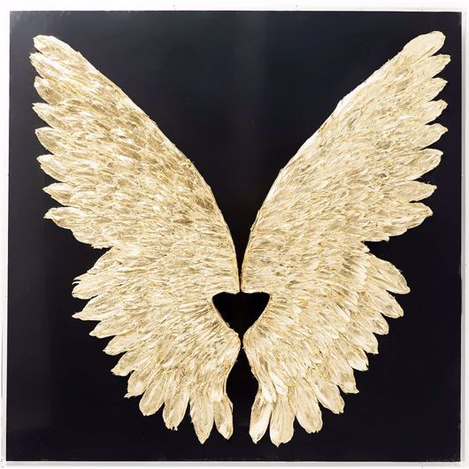 Picture of Wings Wall Decoration - Black