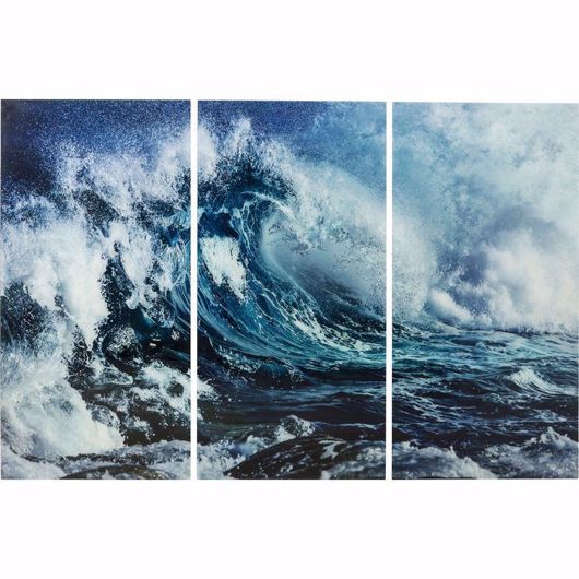 图片 Wave Glass Triptychon