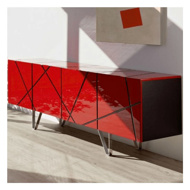 Picture of STRIPES Sideboard - Red