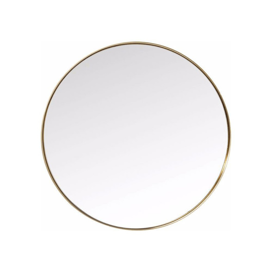 Picture of Curve 100 Round Mirror - Brass