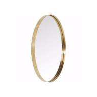 Image sur Curve 100 Round Mirror - Brass