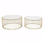 Picture of Wire Coffee Table Set - Brass