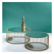 图片 Wire Coffee Table Set - Brass