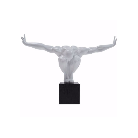 Picture of Athlete Small Deco Sculpture - White