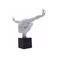 Picture of Athlete Small Deco Sculpture - White