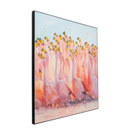 图片 Swarm Of Flamingos Acrylic Painting