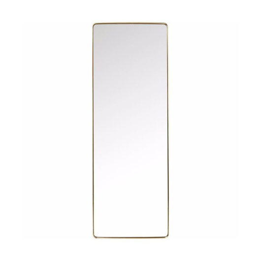 图片 Curve 200 Rectangular Mirror - Brass