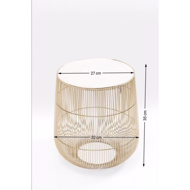 Picture of Beam White Marble Side Table