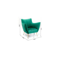 Image sur Goldfinger Armchair Green