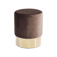Picture of Cherry Stool - Brown+Brass 35
