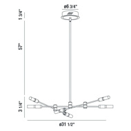 图片 Albany 6LT Led Chandelier