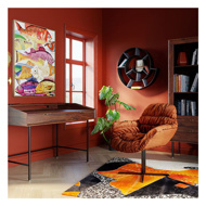 Picture of Swivel Armchair Colmar Red