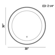 Picture of LED LIGHT EDGE MIRROR