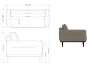 图片 ADRENALINA 3-Seat Sofa - Grey