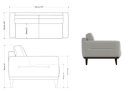 图片 ADRENALINA 3-Seat Sofa - Beige