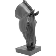 Image sur Deco Object Horse Face Black