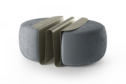 Image de WAVE PAIR OF OTTOMANS