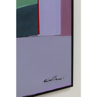 图片 Framed Picture Abstract Shapes Purple