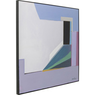 图片 Framed Picture Abstract Shapes Purple