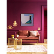 Image sur Framed Picture Abstract Shapes Purple