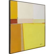 图片 Framed Picture Abstract Shapes Yellow