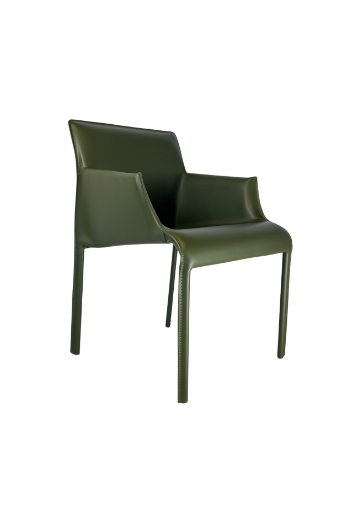 图片 Bonded Leather Armchair-Green